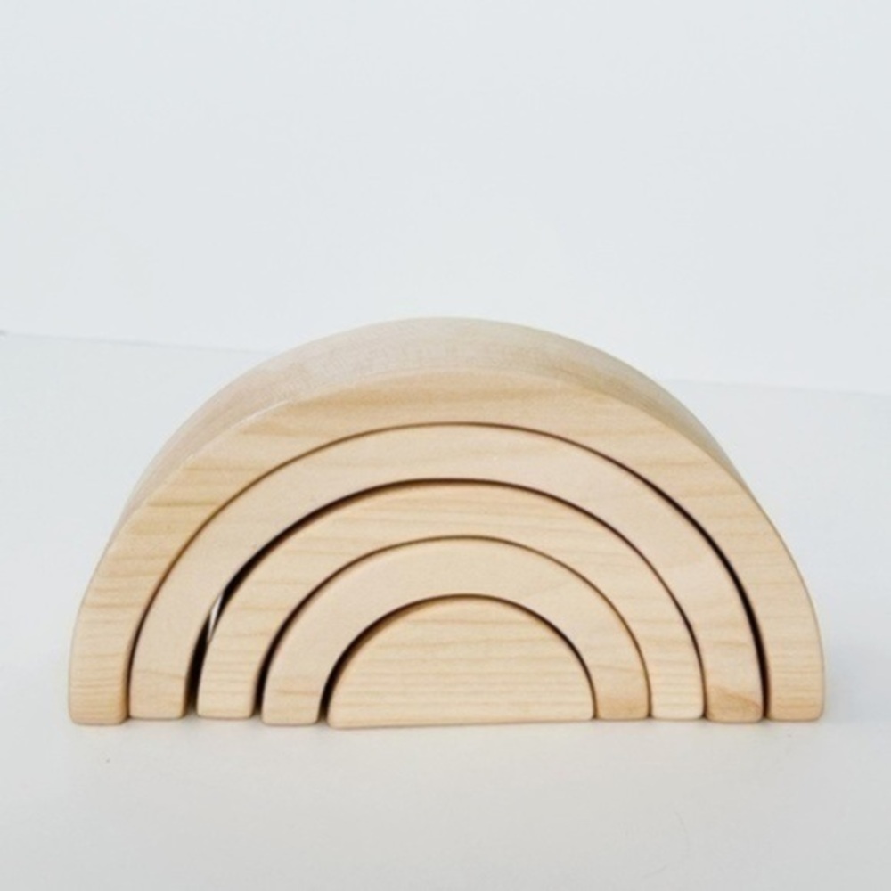 Green Walnut Natural Rainbow Stacker​​​​​​​